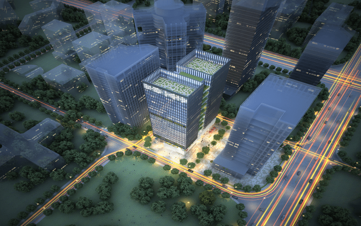 北邮科技大厦外观图