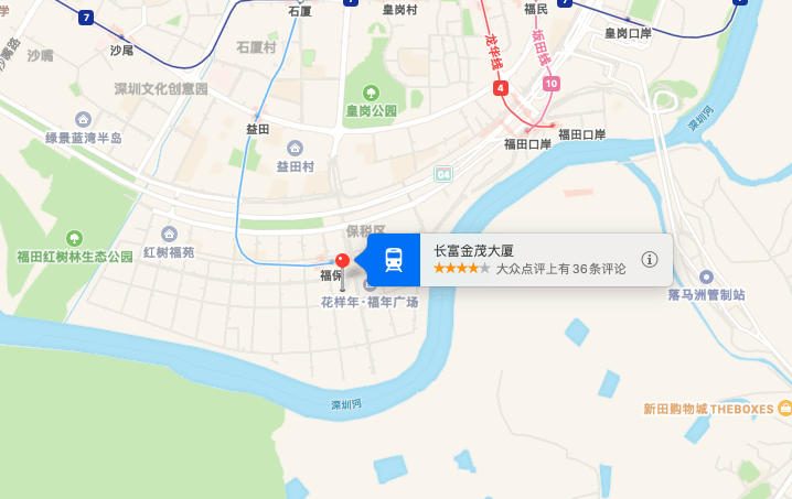 CFC长富中心（长富金茂大厦）位置地图