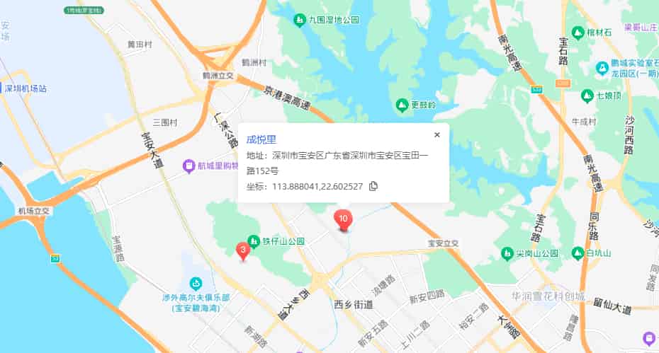 成悦里位置地图