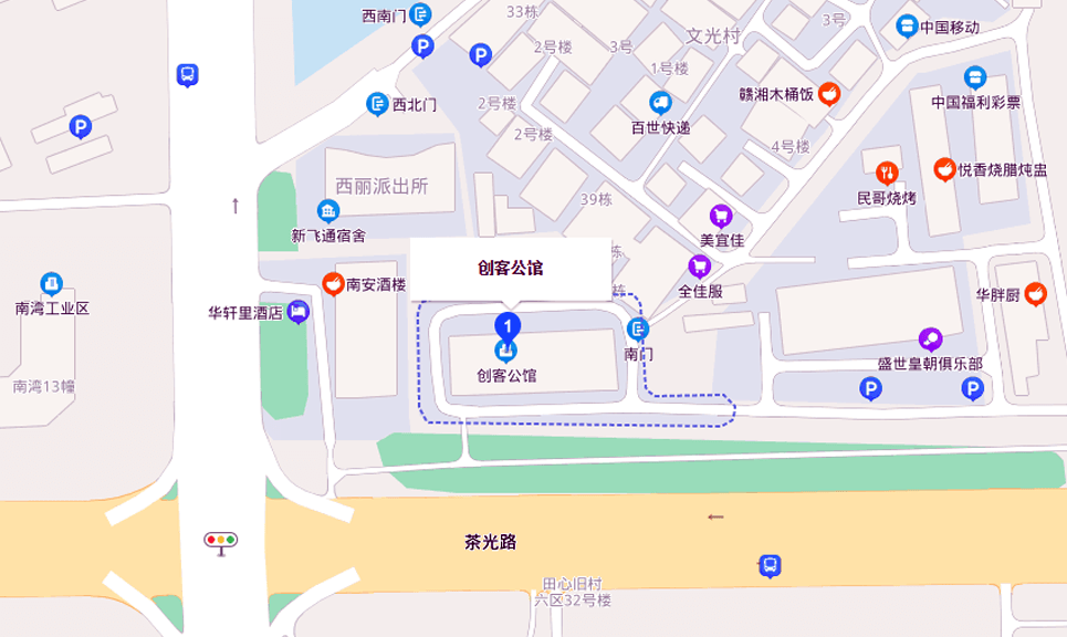 创客公馆位置地图