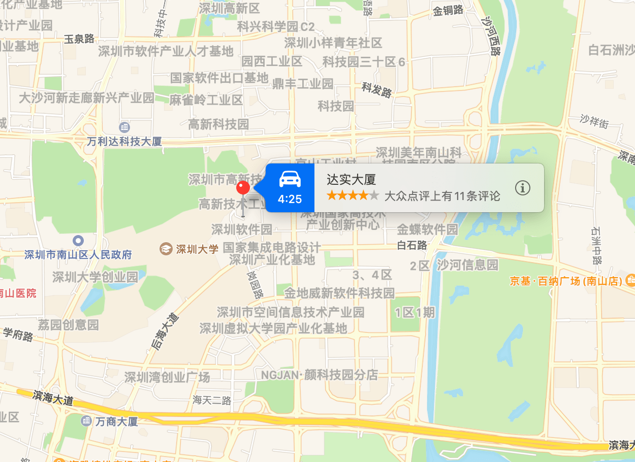 达实智能大厦位置地图