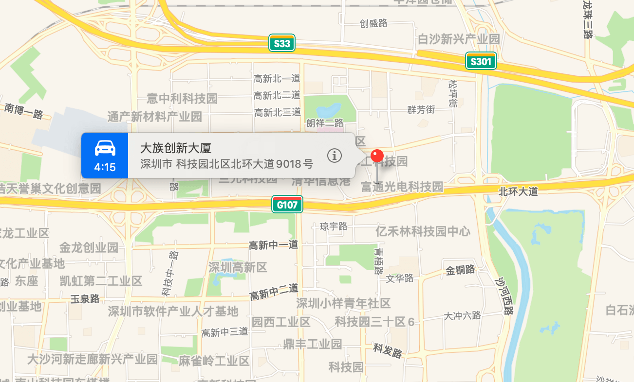 大族创新大厦位置地图