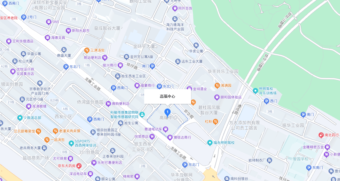 高福中心（白鹿广场）位置地图