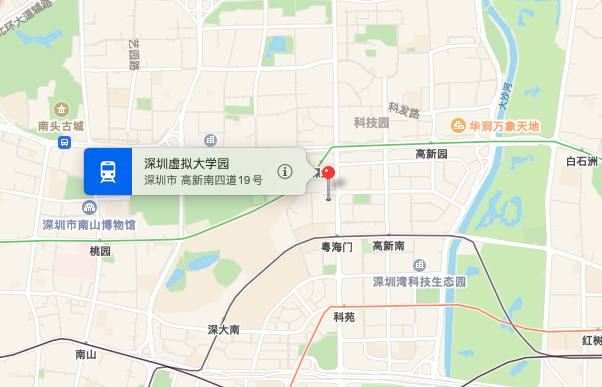 深圳高新技术产业园位置地图