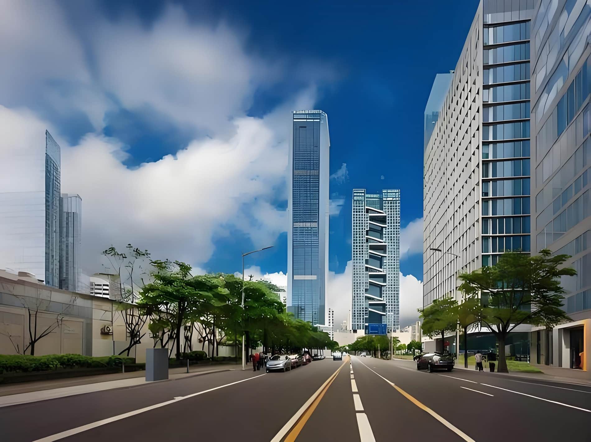 高新区联合总部大厦外观图