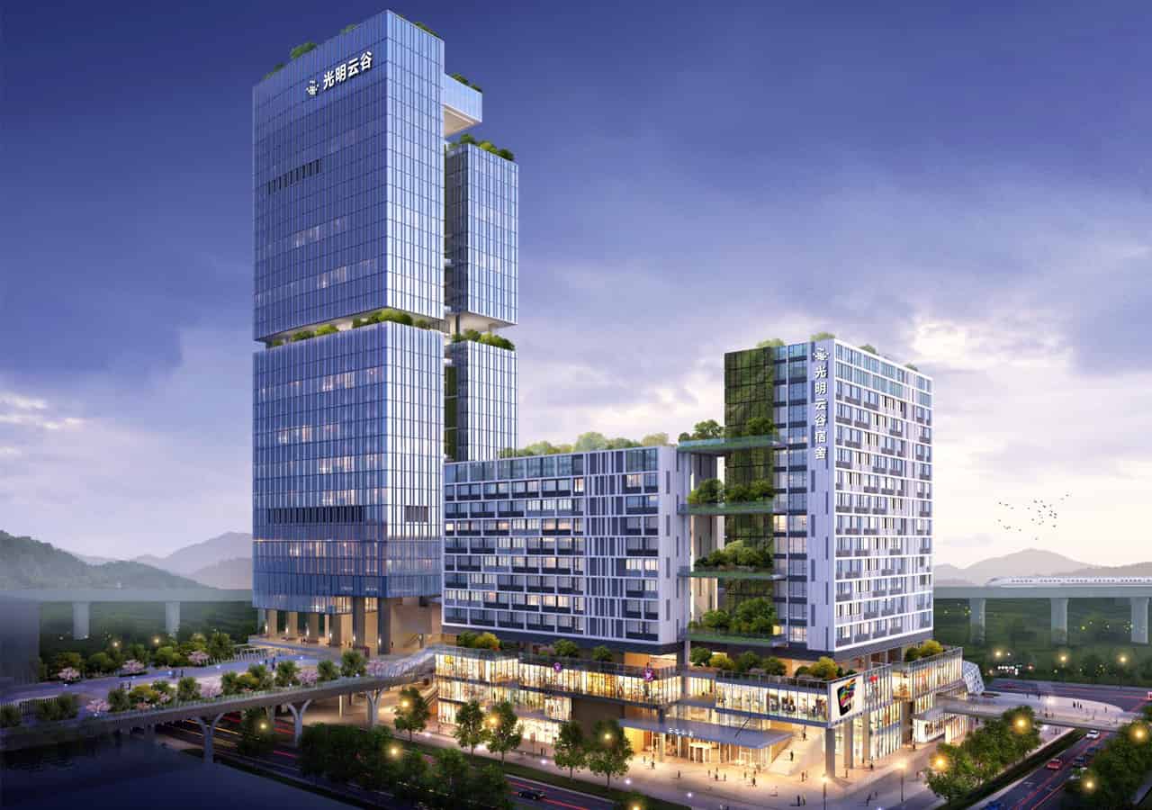 光明天安云谷外观图