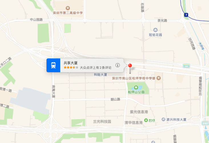 共享大厦(禹洲大厦)位置地图