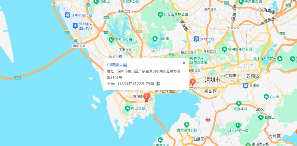中海油大厦位置地图