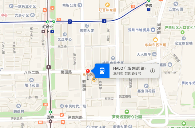 HALO广场位置地图