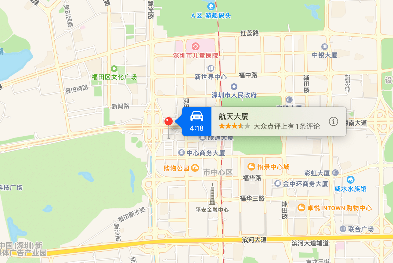 航天大厦位置地图