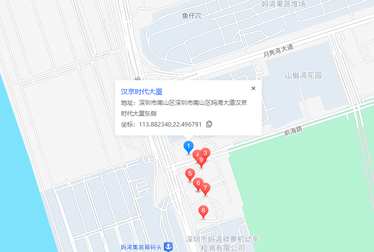 汉京时代大厦位置地图