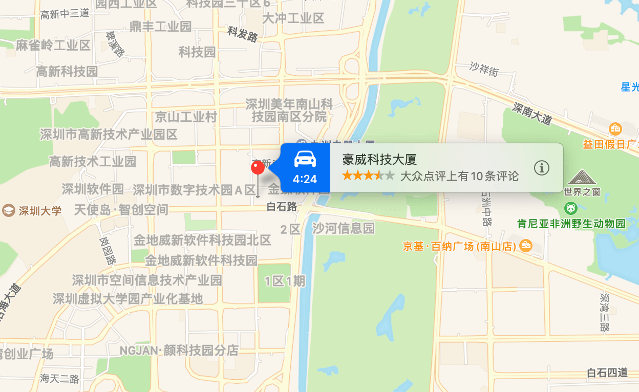 豪威科技大厦位置地图