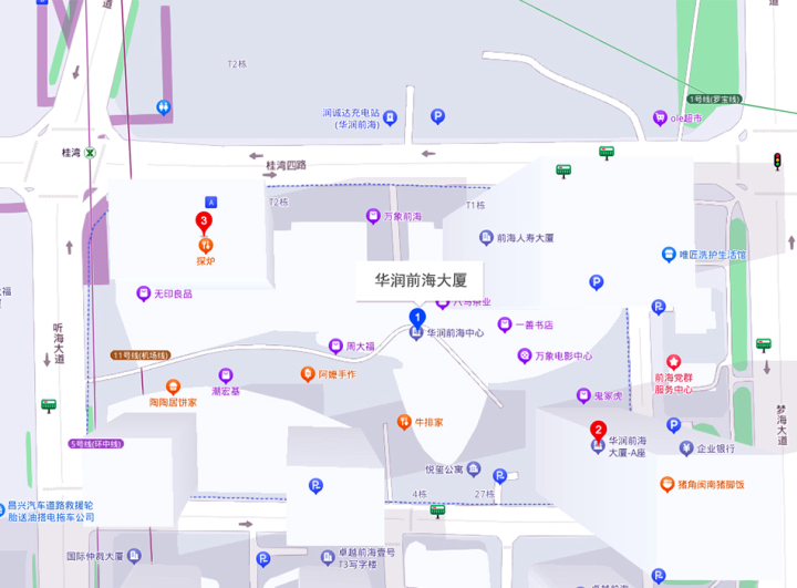 华润前海中心位置地图