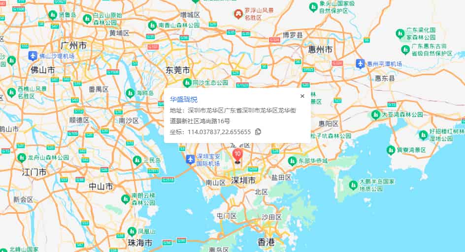 华盛珑悦大厦位置地图
