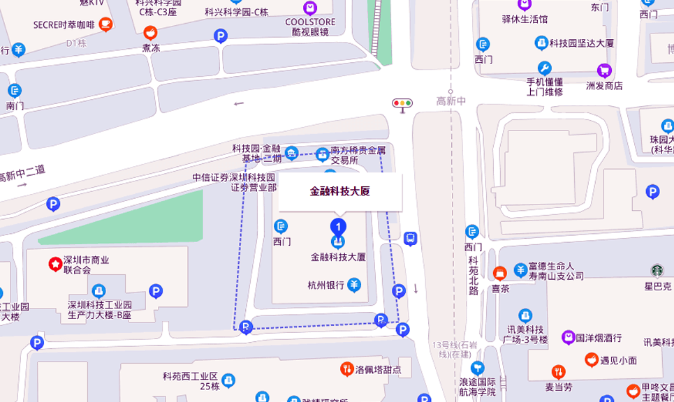 金融科技大厦位置地图