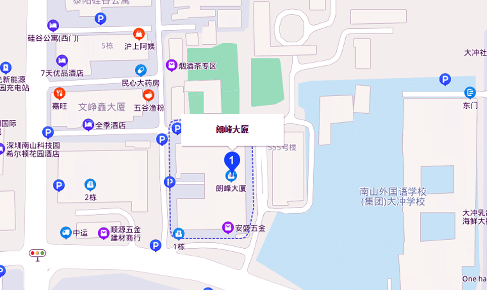 朗峰大厦位置地图