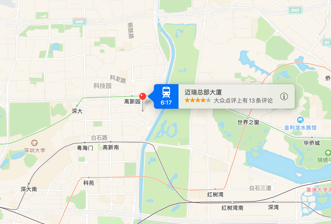 迈瑞大厦位置地图