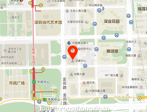 诺德金融中心位置地图