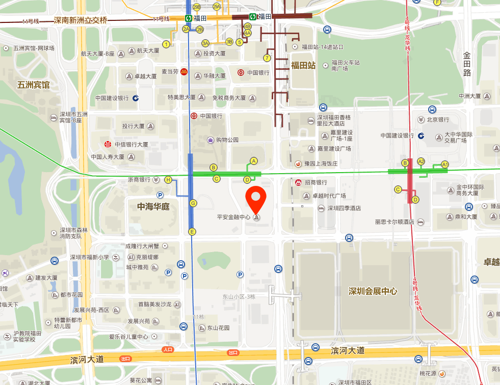 平安金融中心位置地图