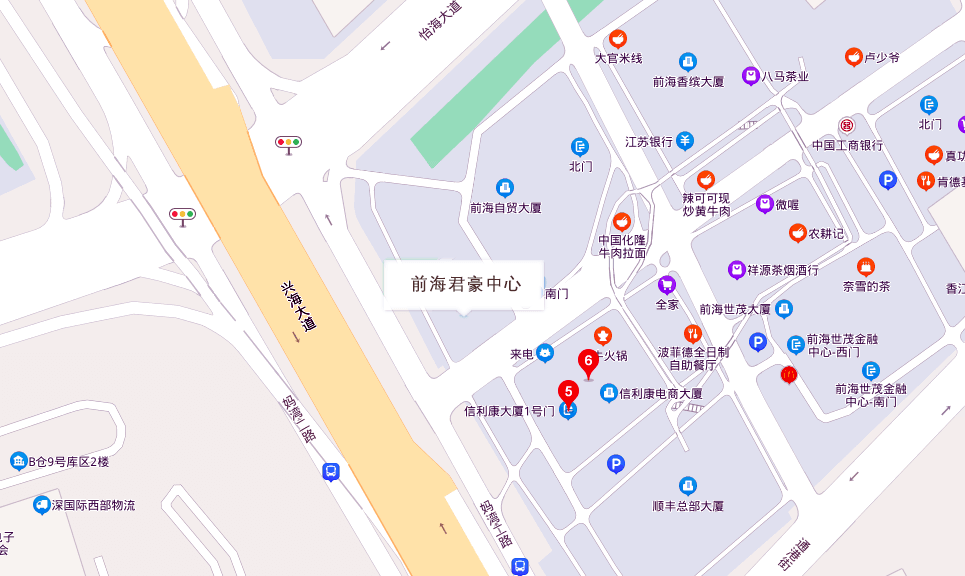 前海君豪中心位置地图