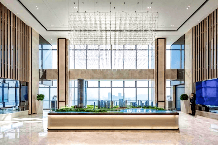 前海人寿金融中心大堂图片