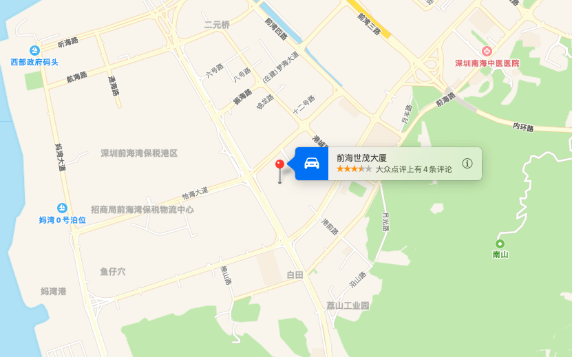 前海世茂大厦位置地图