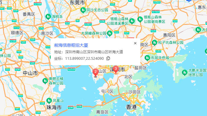 前海信息枢纽大厦位置地图