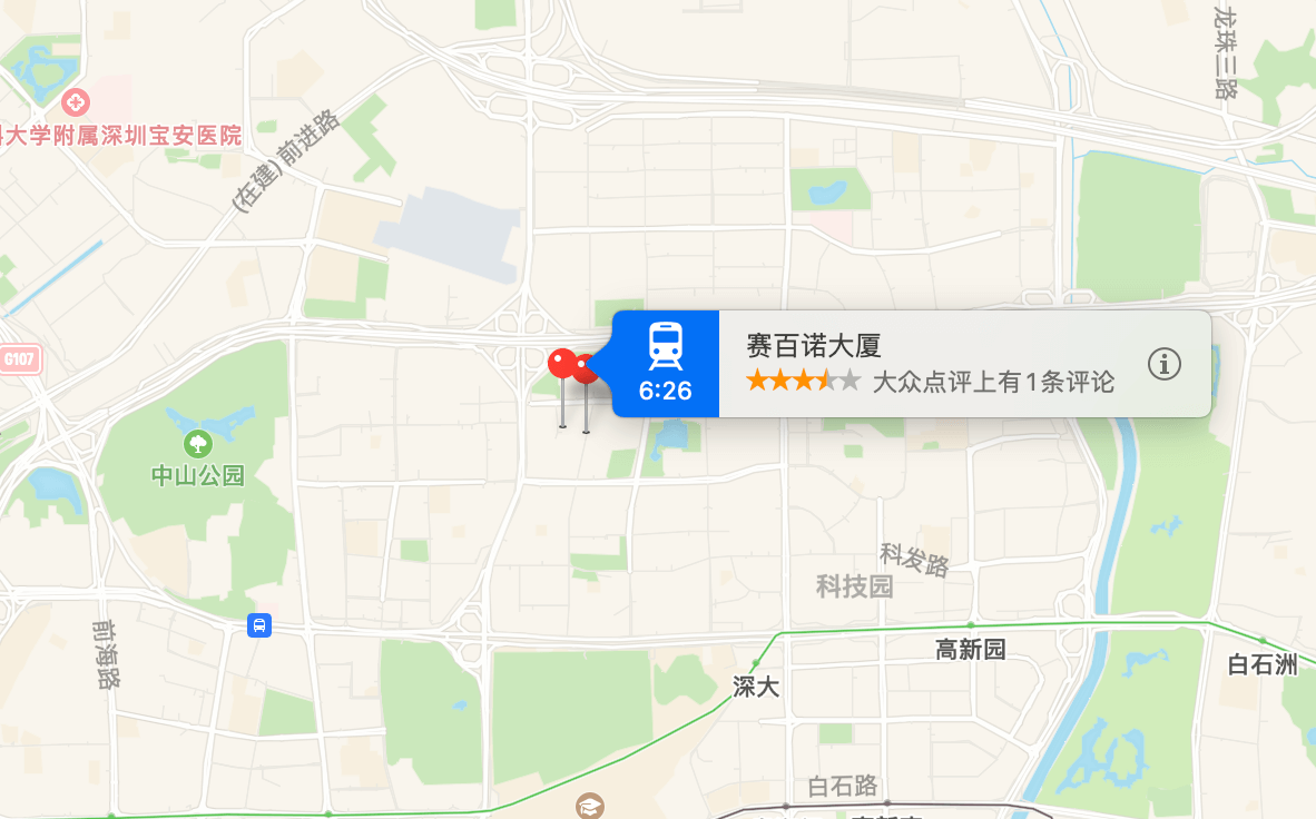 赛百诺大厦位置地图