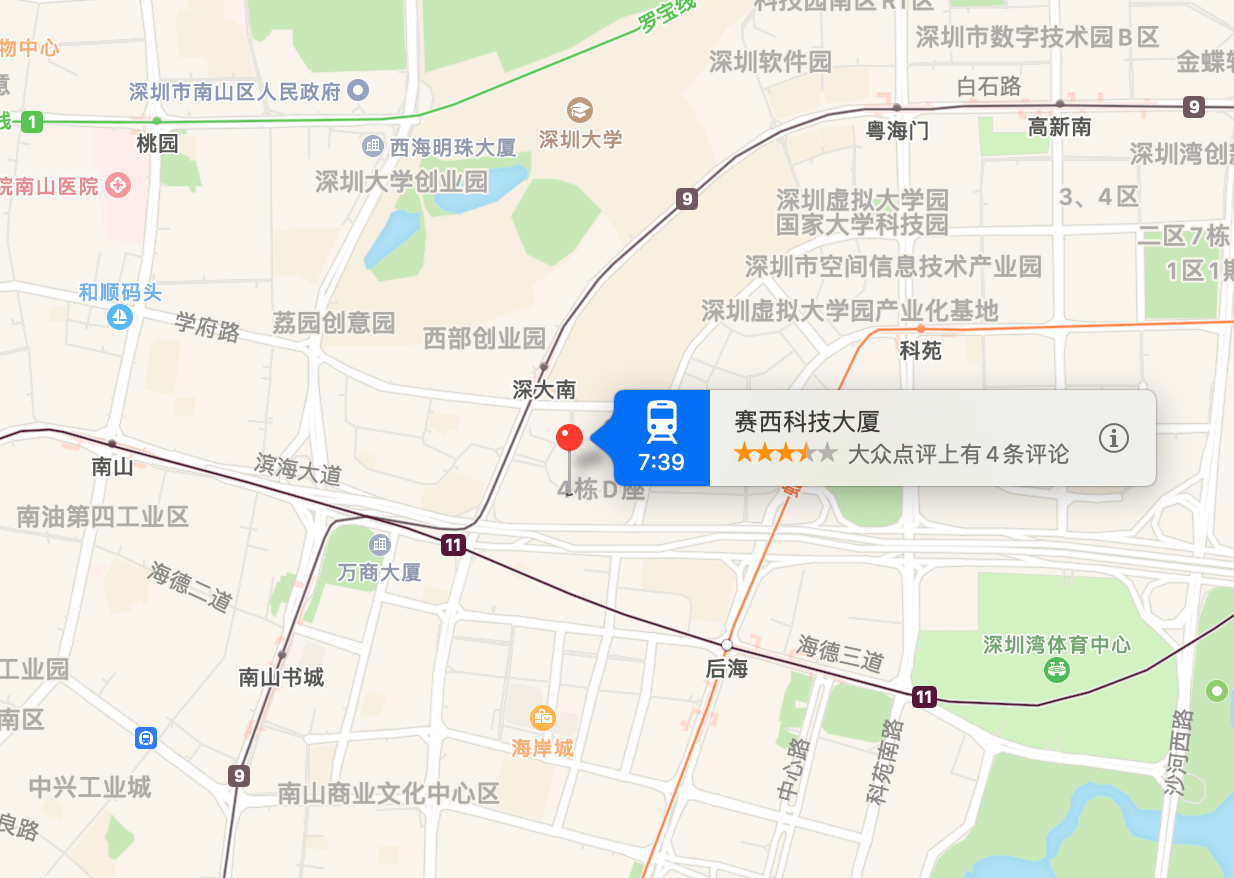 赛西科技大厦位置地图