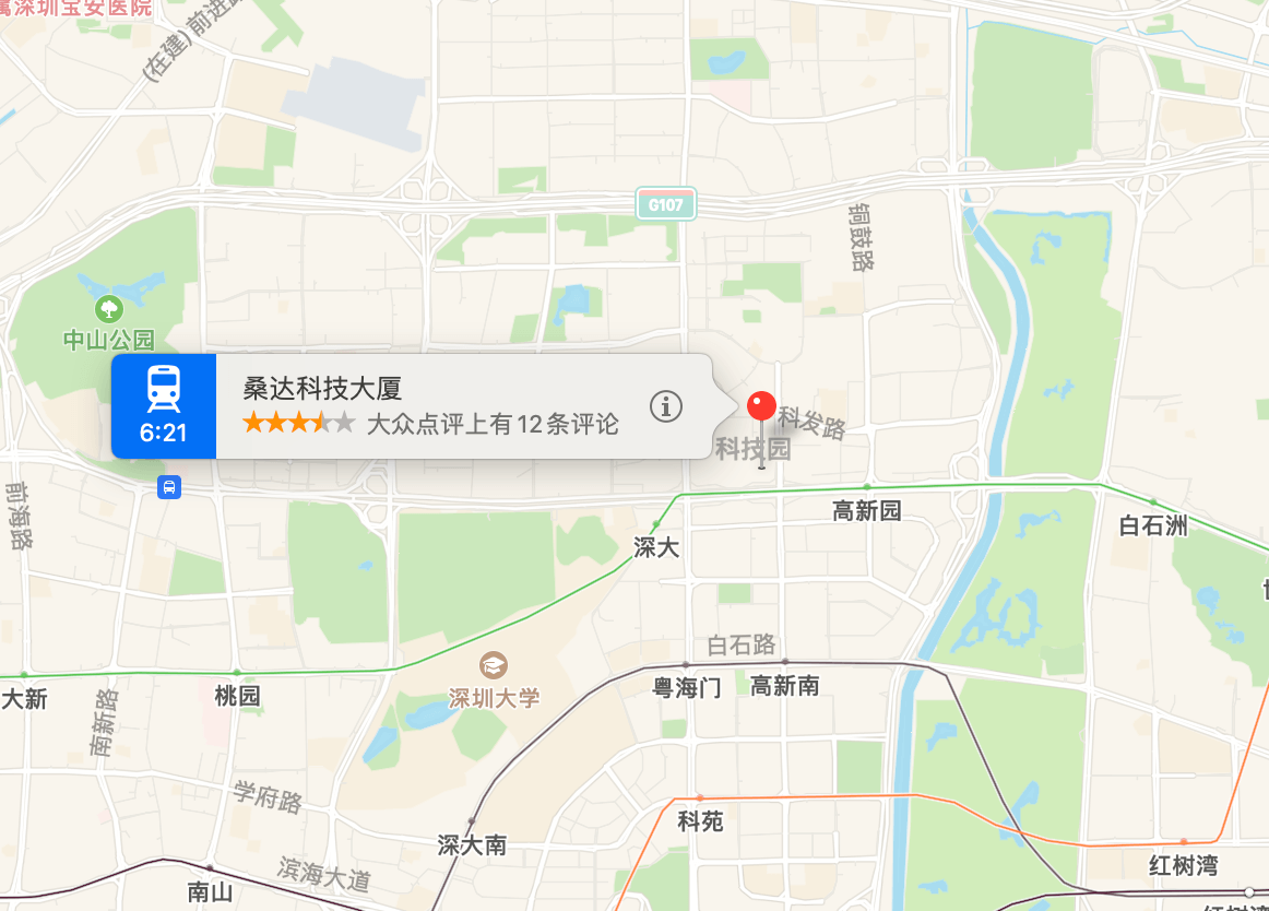 桑达科技大厦位置地图