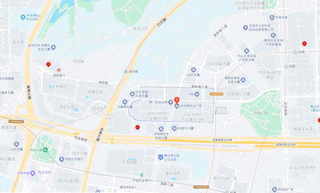 深圳市软件产业基地位置地图