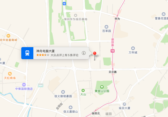神舟电脑大厦位置地图