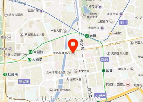 深圳世界金融中心位置地图