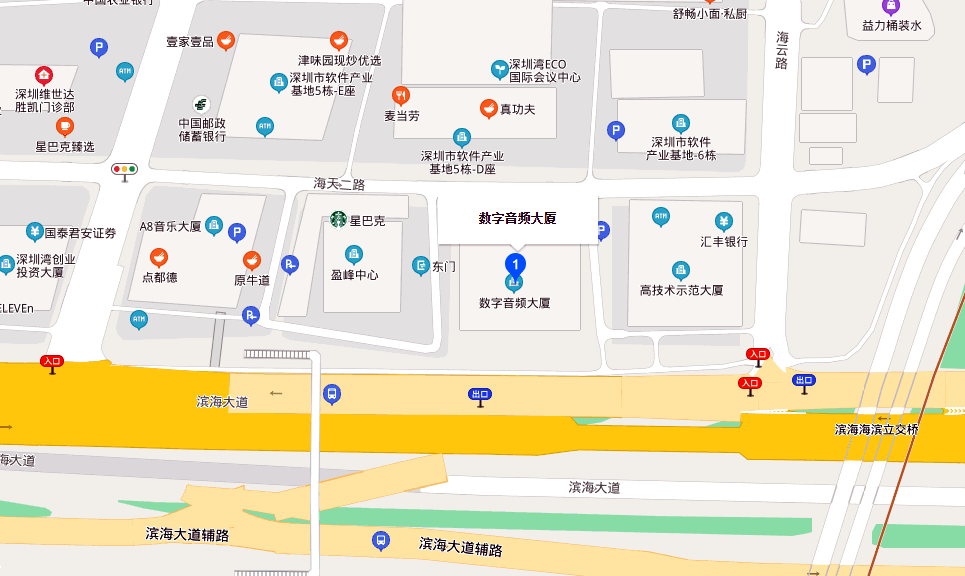 数字音频大厦位置地图