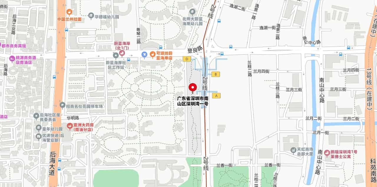 深圳湾1号位置地图