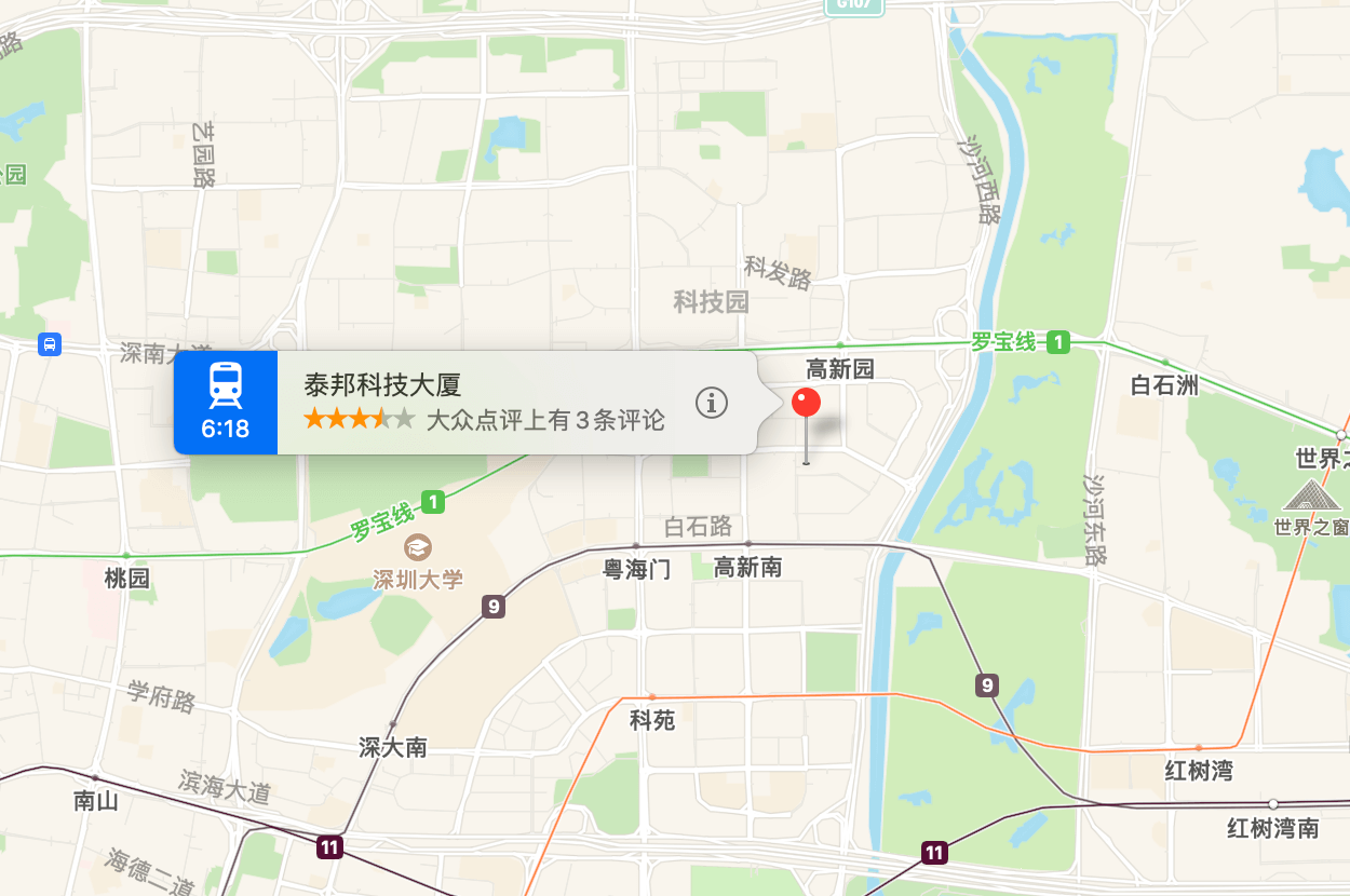 泰邦科技大厦位置地图