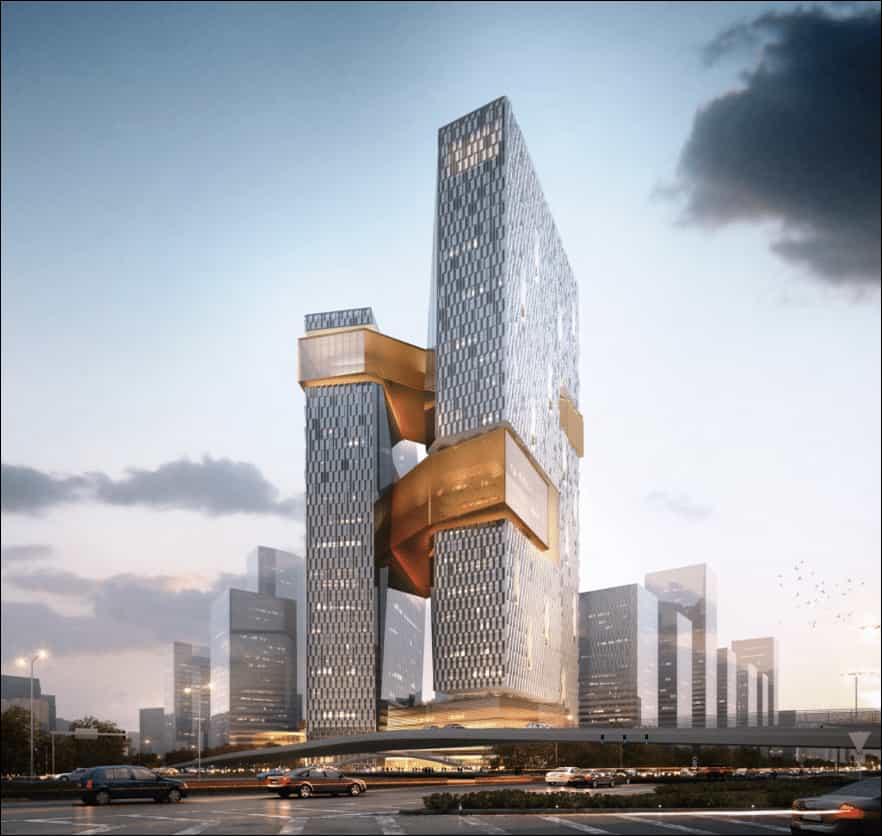 腾讯滨海大厦外观图