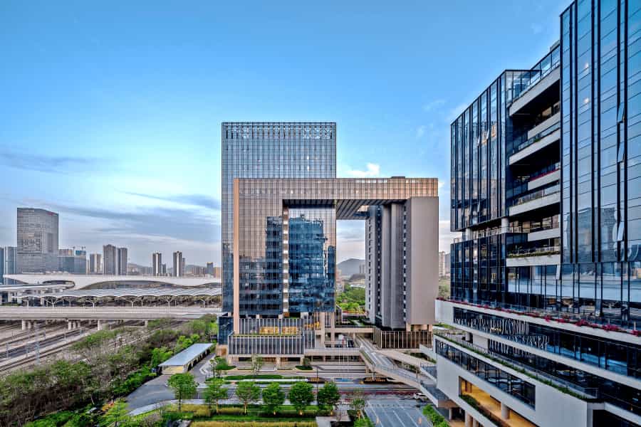 天马总部大厦外观图