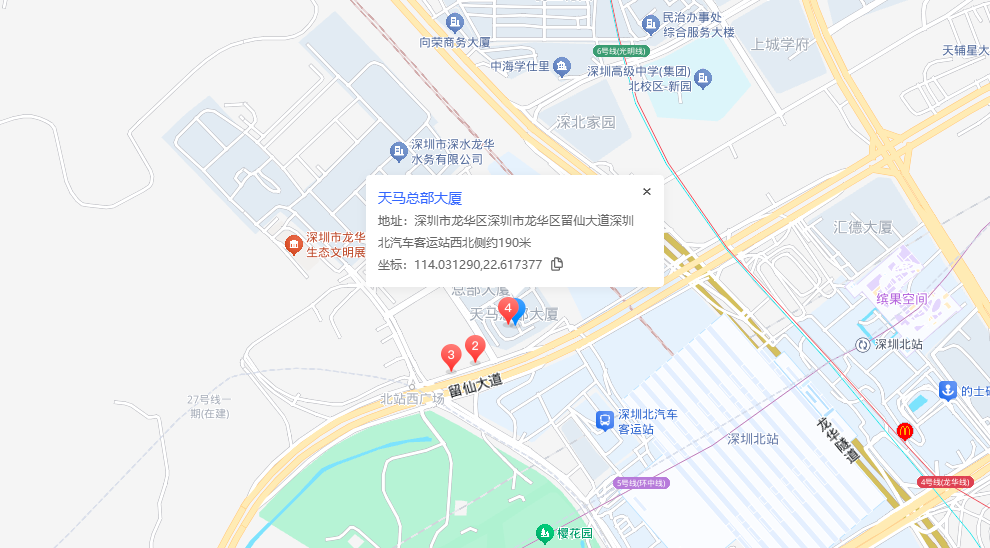 天马总部大厦位置地图