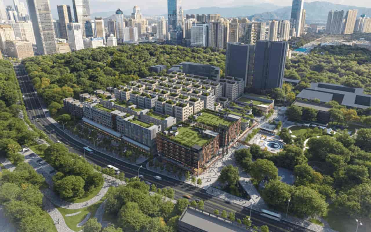 田面国际文创小镇外观图