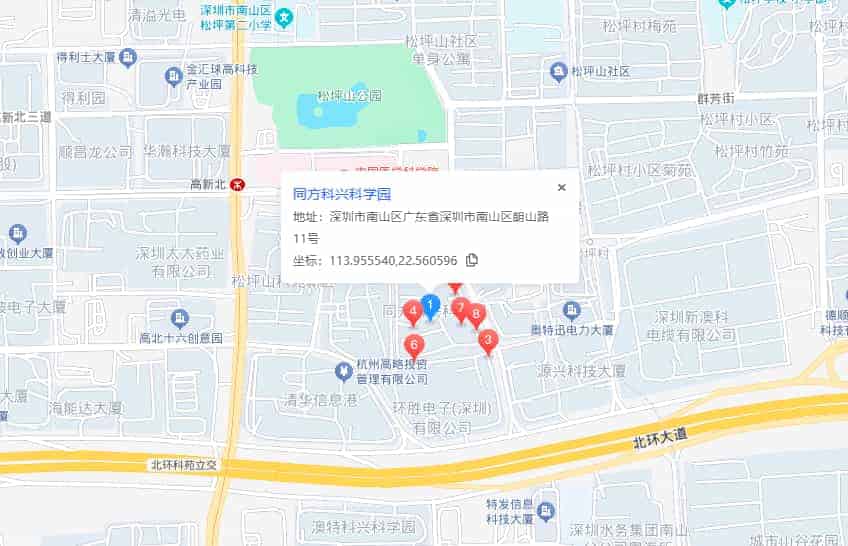 同方科兴科学园（同方信息港）位置地图