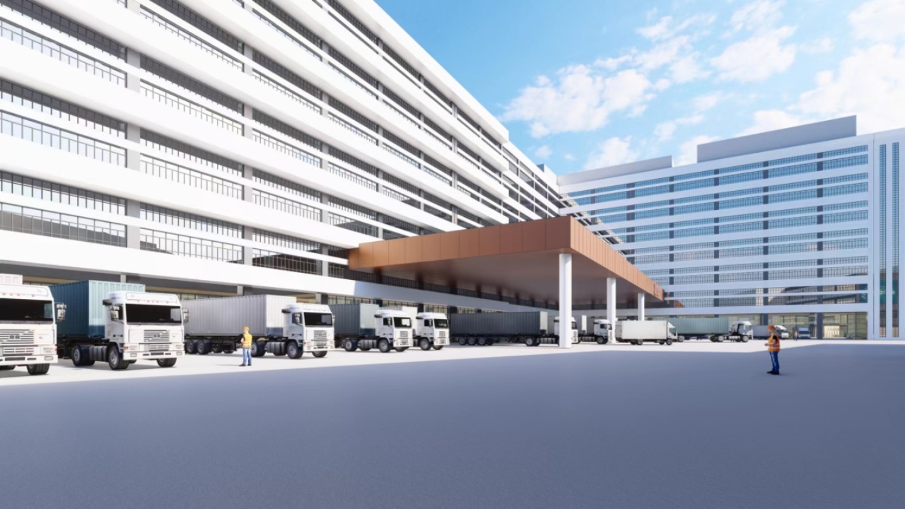 湾区数字仓物流园电梯图片