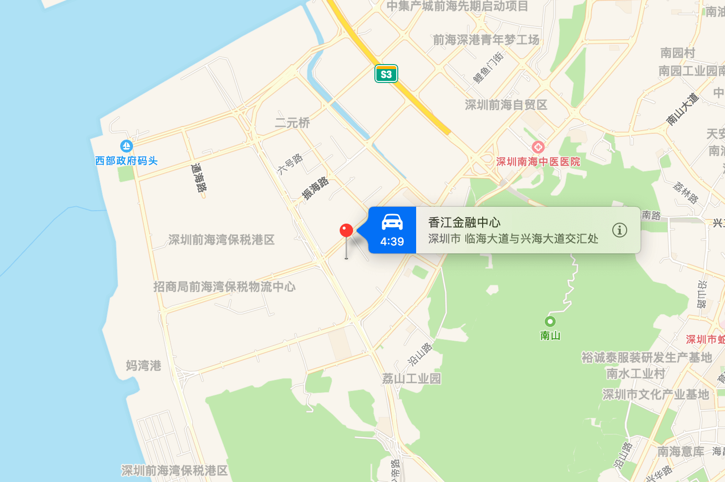 香江金融中心位置地图