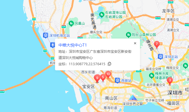 中粮大悦中心位置地图
