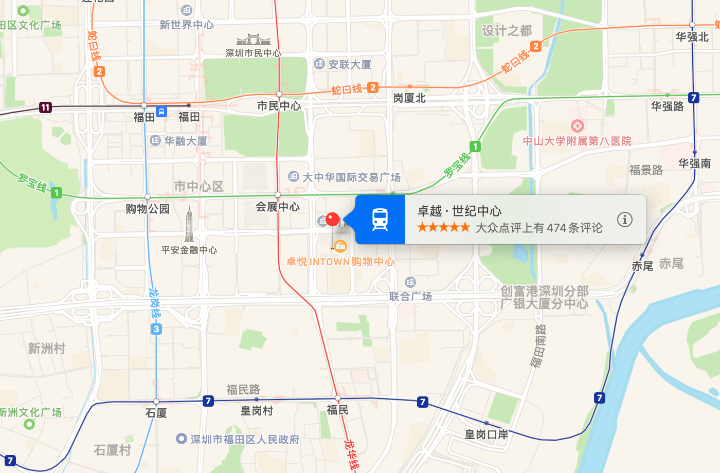 卓越世纪中心位置地图